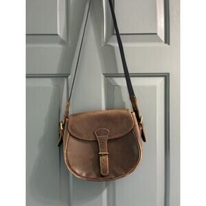 Vtg Abercrombie & Fitch Leather Ammo Shell Cartridge Bag England Crossbody 50's